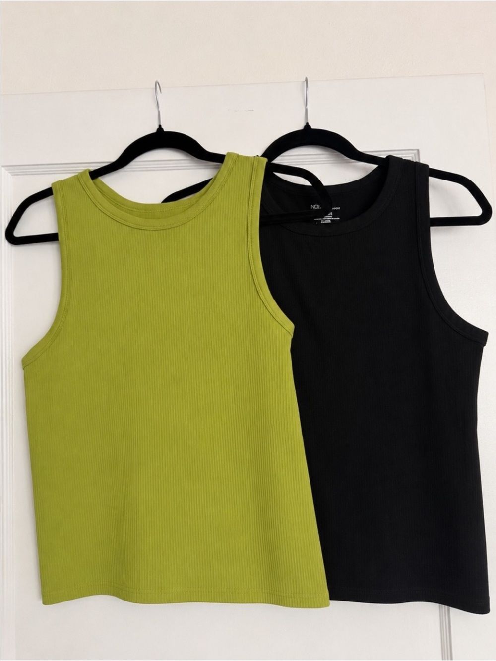 Bundle 2 Tops No boundaries Ribbed Tank Top - Lime Green & Black size XL.